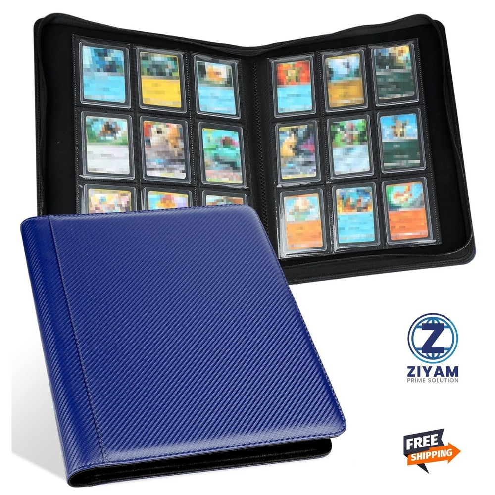 Toploader Binder Holds 288 Toploaders 9 Pocket Top Loader Binders with Sleeves