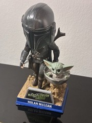 New York Mets Nolan McLean Star Wars Mandalorian Grogu Bobblehead