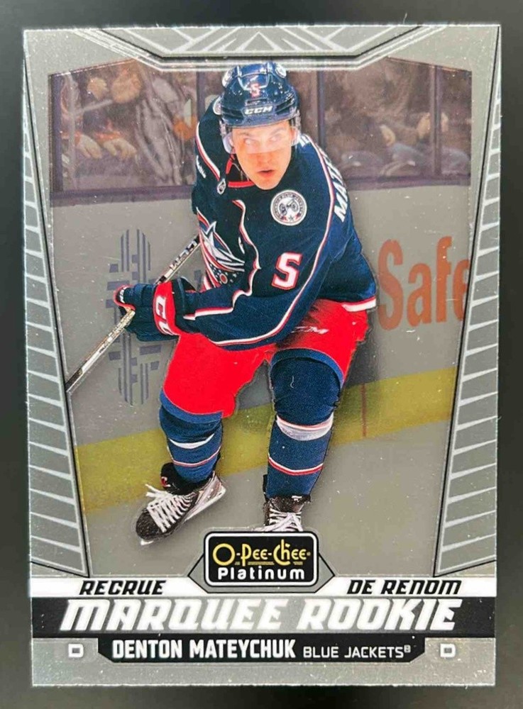 2024 OPC O-Pee-Chee Platinum Denton Mateychuk #213 RC Rookie Blue Jackets