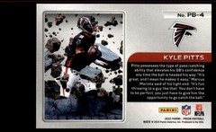 2022 Panini Prizm #PB-4 Kyle Pitts Prizm Break