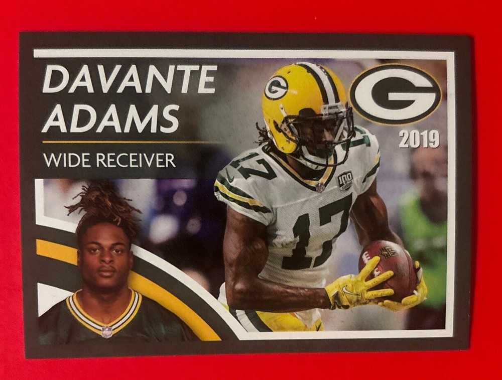 2019 GREEN BAY PACKERS DAVANTE ADAMS Regional Police Safety Football Card Raider