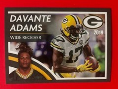 2019 GREEN BAY PACKERS DAVANTE ADAMS Regional Police Safety Football Card Raider