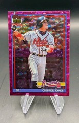 2026 Topps Chipper Jones 1991 Pink Crackleboard Foil #T91-13 Braves