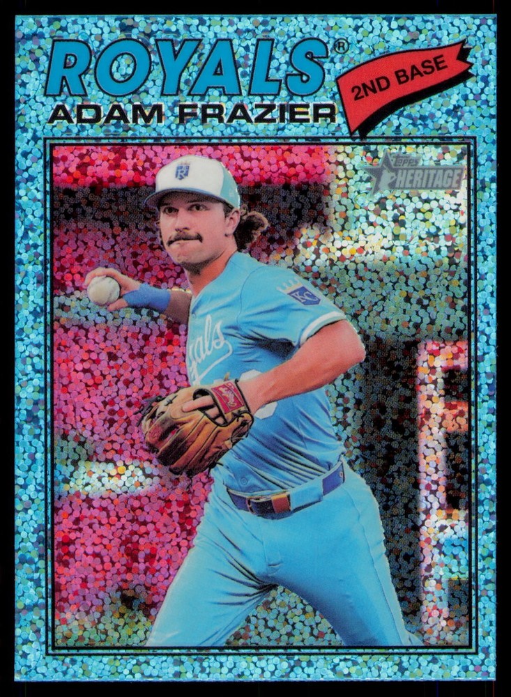 2026 Topps Heritage Light Blue Sparkle Refractors- Adam Frazier #262 KC Royals
