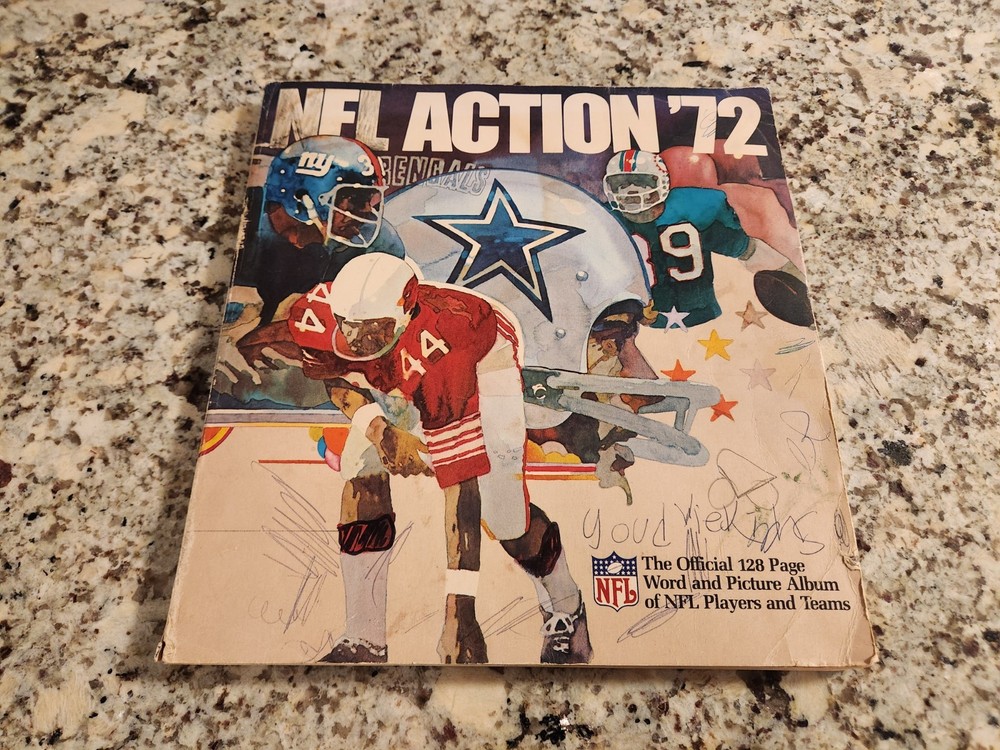 🏈1972 Sunoco NFL Action Complete 128 Page Stamp Album🏈 Marked *See Pics*