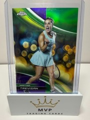 2025 Topps Chrome Tennis Martina Trevisan #151 Purple/Green Refractor 001/125