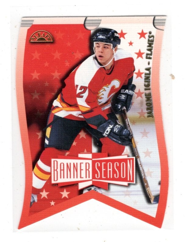 1997/98 Leaf Banner Season Jarome Iginla #20 Insert #594/3500