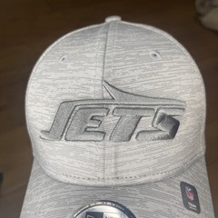 New Era 39THIRTY New York Jets Heather All Gray Grey Flex Fitted S/M Stretch Hat