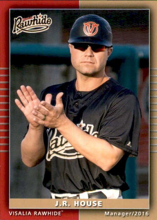 2016 Visalia Rawhide Grandstand #16 J.R. House Manager – NM Baseball Card