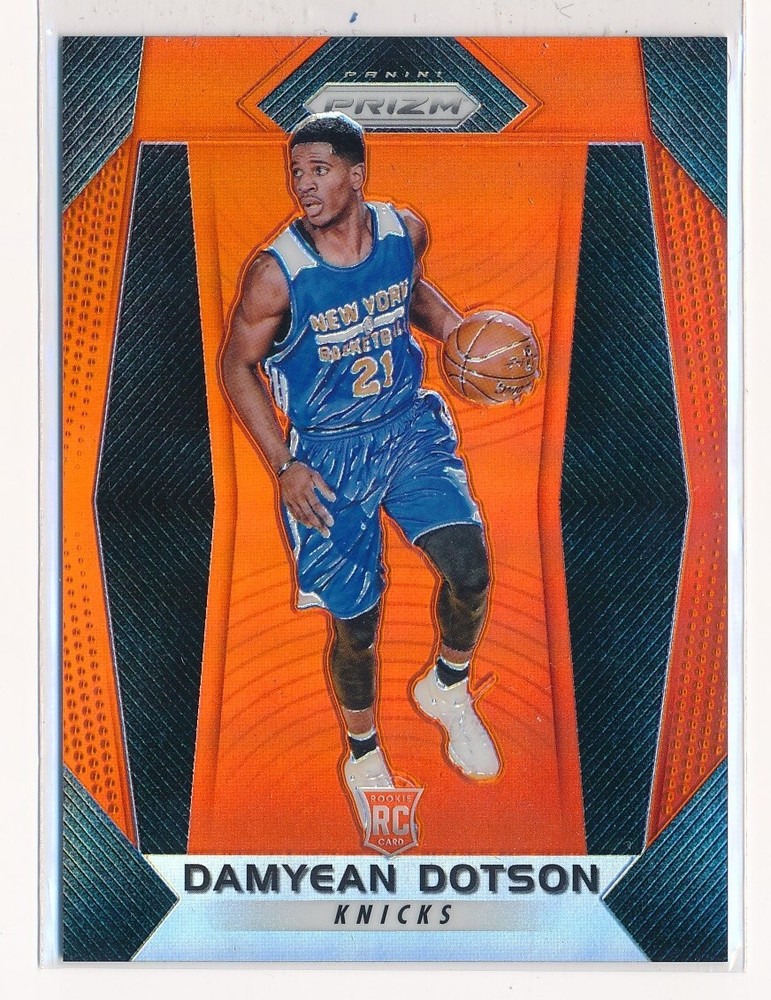 2017-2018 Panini Prizm Orange Prizm /49 Damyean Dotson #272 Rookie RC Knicks NBA
