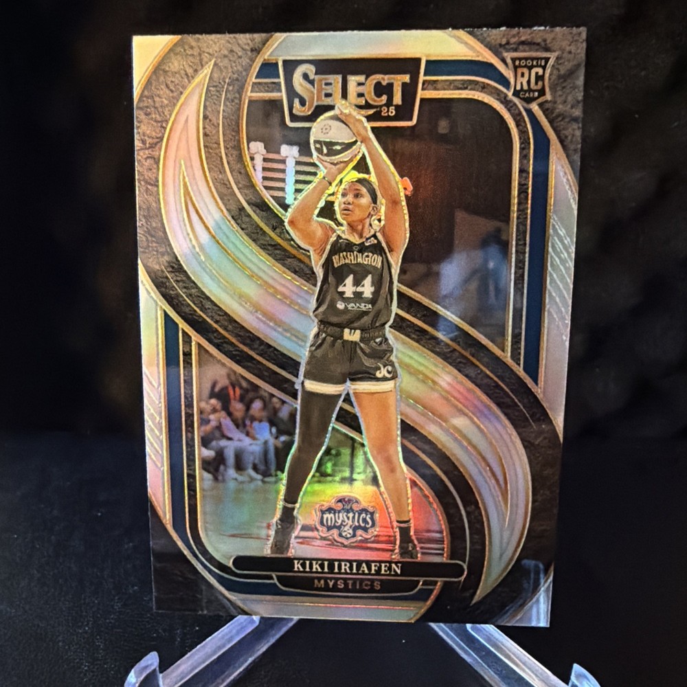 2025 Select WNBA Kiki Iriafen – Premier Level – Silver Prizm Rookie – RC #102