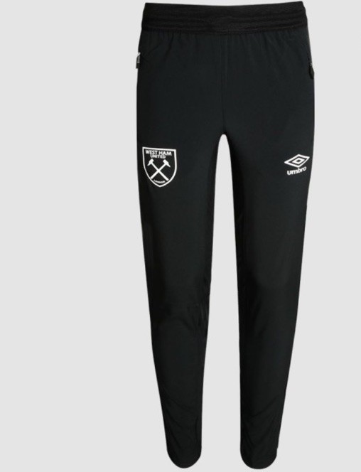 West Ham United 24/25 Umbro Presentation Pants, Black, Adult Size S Small, NWT