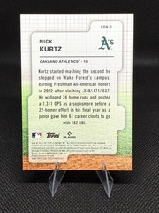 2024 Bowman Draft Nick Kurtz Draft Night Chrome Oakland Athletics #BDN-3