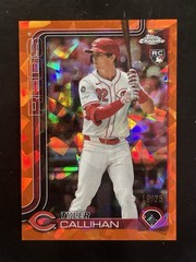 2025 Topps Chrome Update Series Sapphire Edition Tyler Callihan Orange /25 (RC)