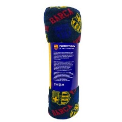 Barcelona Fleece Throw Blanket, Licensed, (50&Prime; x 60&Prime;/127cm x 152cm)