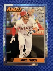 2025 Topps Chrome Update MIKE TROUT 1990 Topps 35th Anniversary LA Angels