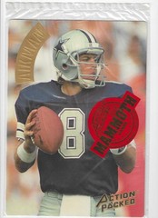 1994 Action Packed Troy Aikman 8×10 Deluxe Mammoth Promo Card MMP Sealed Mint