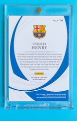 2018-19 Immaculate Barcelona Thierry Henry INK Auto 1/10 SP