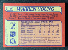 1985-86 O-Pee-Chee #152 Warren Young RC Red Wings