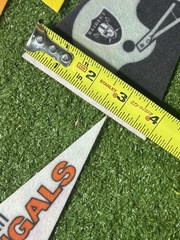 Lot of 32 Vintage NFL Football Team Mini Pennants 4×9 Inches 1970&rsquo;s