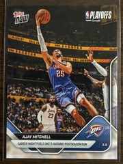 2025-26 Topps Now NBA #303 Ajay Mitchell Oklahoma City Thunder