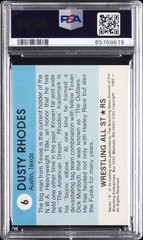 1982 WRESTLING ALL-STARS SERIES A #6 DUSTY RHODES PSA 7