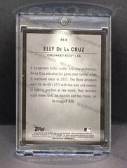 ELLY DE LA CRUZ BLACK REFRACTOR ROOKIE INVESTMENT CARD SP BOWMAN CHROME ROY REDS