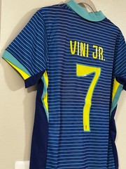 Brasil Vinicius Junior #7 Soccer Jersey Blue Unisex Adult