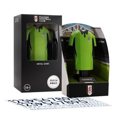 Fulham FC Metal Football Shirt Personalised Whites 2025/26 Away Kit Alloy Shirt