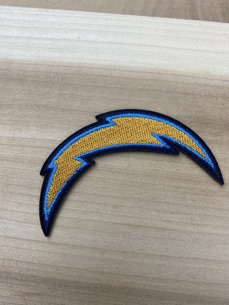 LOS ANGELES CHARGERS EMBROIDERED IRON ON PATCH 1.5” X 3” FREE SHIPPING