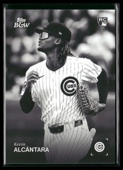 2025 Topps Black & White #100 Kevin Alcántara
