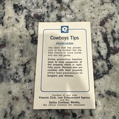 Dallas Cowboys Tony Dorsett Kiwanis Club Law Enforcement Agency
