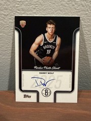 Danny Wolf 2025-26 Topps Rookie Photo Shoot On Card Auto RC SP Nets 🔥