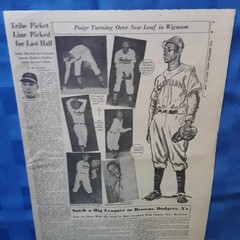 Satchel Paige 1948 Cleveland Indians St Louis Browns Negro League Sporting News