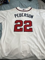 Nike Atlanta Braves Joc Pederson #22 MLB Baseball Jersey White Red Navy Regular