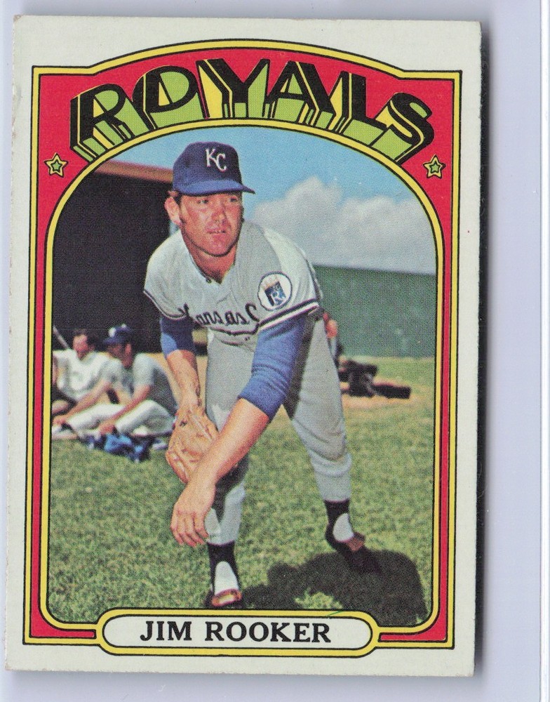 1972 Topps Jim Rooker #742 – Royals – Vg – M3139