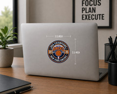 New York Knicks 2026 NBA Finals Champions 3.5&Prime; x 3.5&Prime; Vinyl Sticker NYK 2026