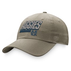 Men&rsquo;s Top of the World Khaki Utah State Aggies Slice Adjustable Hat