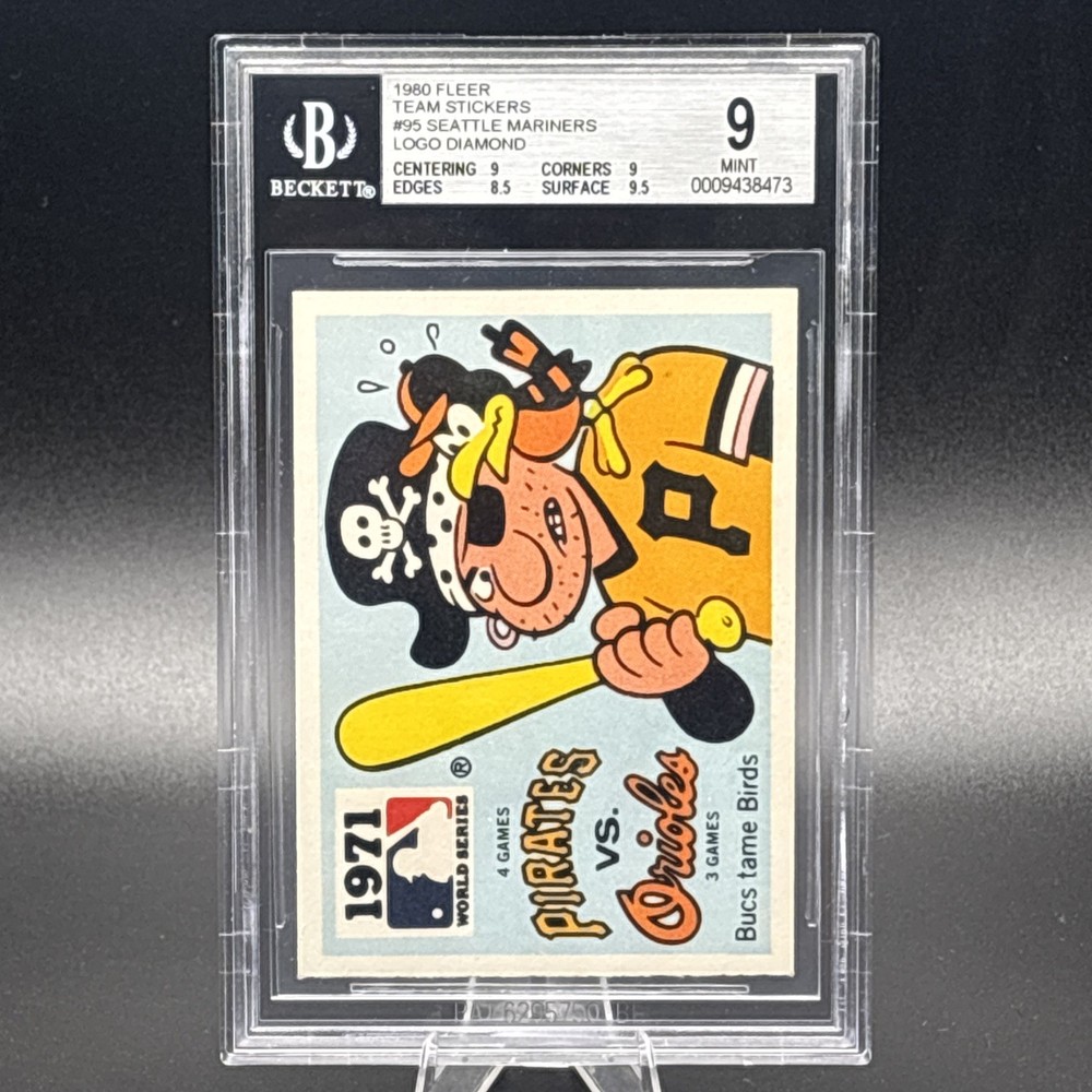 1980 Fleer Team Stickers #95 – Seattle Mariners Logo Diamond