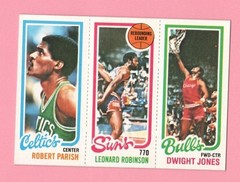 1980-81 Topps #46 Jones / Free #187 Robinson / #97 Parish – See Pic