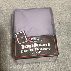 BCW Rigid Toploader Card Holders 3&Prime; x 4&Prime; Clear Plastic 25 Pack