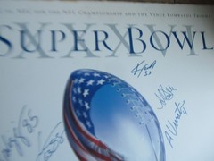 HUGE NEW ENGLAND PATRIOTS AUTOGRAPH 2002 SUPER BOWL TEAM POSTER, Football, GIFT