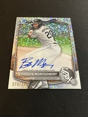 2025 Bowman Chrome Braden Montgomery Auto Speckle Refractor /299 #CPA-BM