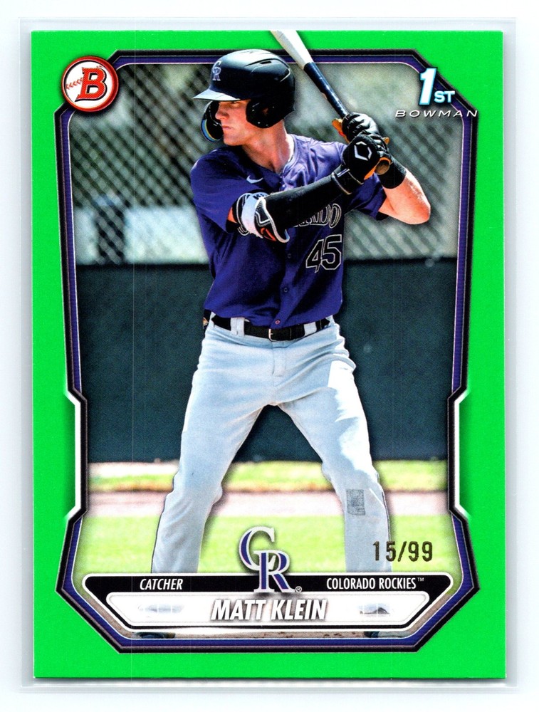 2026 Bowman #BP-146 Matt Klein Prospects Green #/99