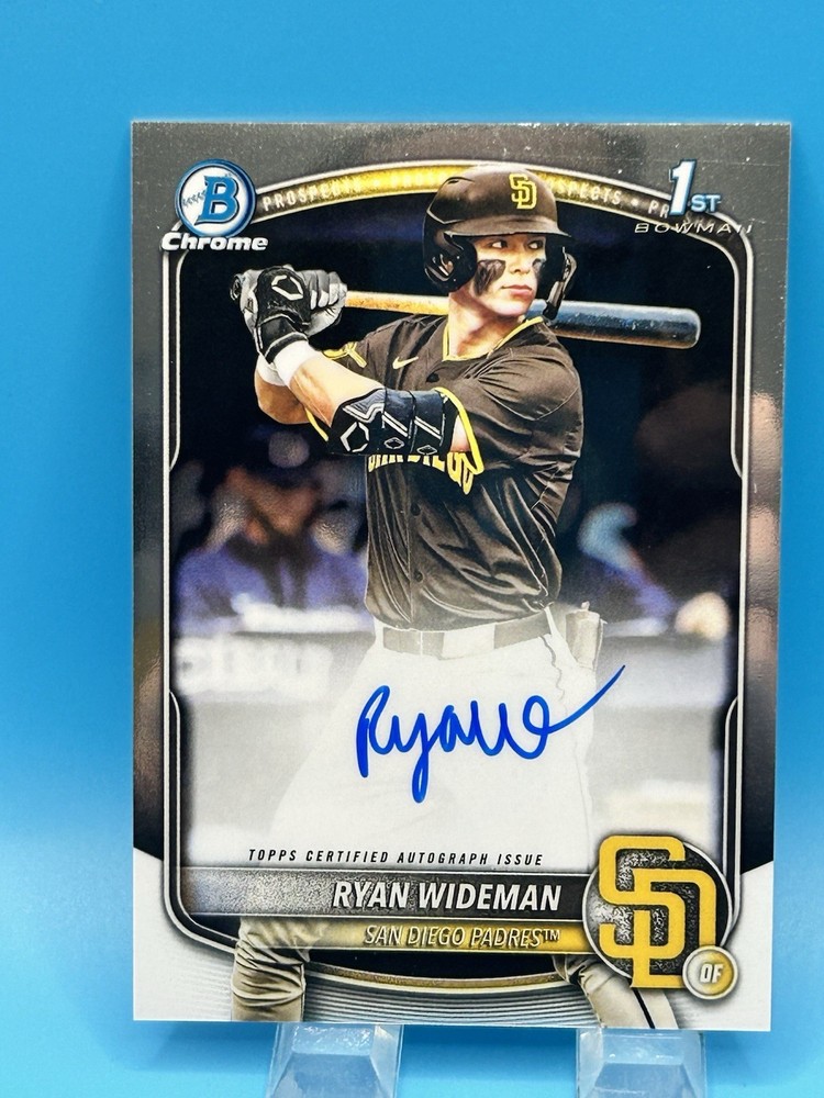2025 Bowman Draft Chrome Prospect Autograph RYAN WIDEMAN #CPA-RW RC