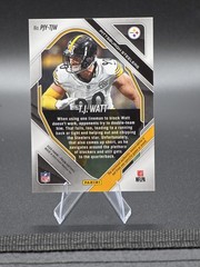 2025 Panini Prizm T.J. Watt Silver Prizm Premier Jersey Relic #PJY-TJW Steelers