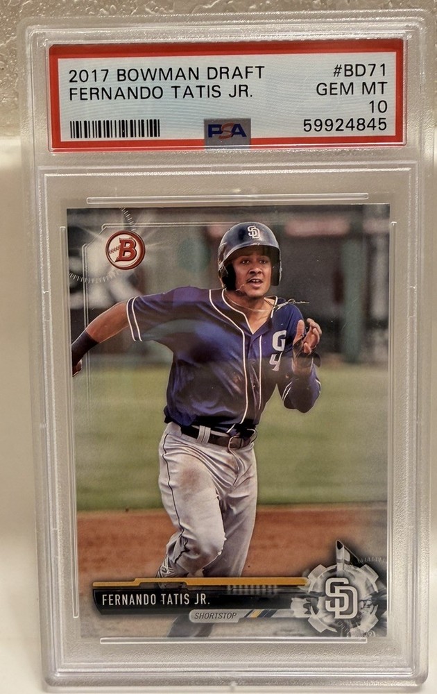 2017 Bowman Draft #BD71 Fernando Tatis Jr. (PSA 10 GEM MINT)
