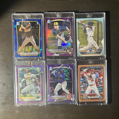 Topps 2024 Bowman Chrome 1st Bowman 6-Card numbered lot baseball