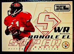 Upper Deck 2002 XL Super Swatch Antwaan Randle El Steelers #SSAR RC MEM /800