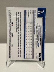 Yoshinobu Yamamoto – 2025 Topps Chrome #179 Aqua Lava /199 Los Angeles Dodgers